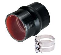 2.0" ID Silicone Hump Hose Coupler with 2 Tension Heavy-Duty Clamp,High Temp 4-Ply Reinforced 5MM Wall 4.0" Length (Qty 1) For Pipes Connecting