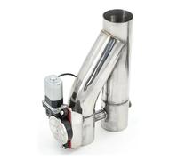 2.0 Inch 2.5 Inch 3 Inch Stainless Steel Doubled Valve Pipe Muffler Cut Out Bypass Exhaust Trim Down Tube Remote Control Car Exhaust Tip(2.25inch)