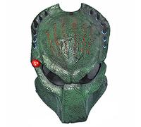 2.0 Predator Cosplay Mask With LED Design GFRP Alien Full Face Mask Halloween Dance Party Costume Mask Props (J)
