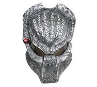 2.0 Predator Cosplay Mask With LED Design GFRP Alien Full Face Mask Halloween Dance Party Costume Mask Props (B)