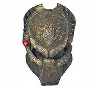 2.0 Predator Cosplay Mask With LED Design GFRP Alien Full Face Mask Halloween Dance Party Costume Mask Props (H)