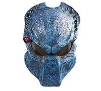 2.0 Predator Cosplay Mask With LED Design GFRP Alien Full Face Mask Halloween Dance Party Costume Mask Props (F)