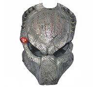 2.0 Predator Cosplay Mask With LED Design GFRP Alien Full Face Mask Halloween Dance Party Costume Mask Props (D)