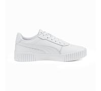 Puma Women Carina 2.0 Sneakers, Puma White-Puma White-Puma Silver, 4 UK
