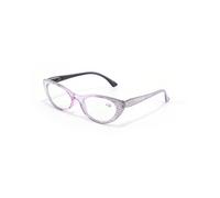 (+2.00, Purple) Womens Bling Rhinestone Readers Reading Glasses +0.75~3.5 Cat Eye