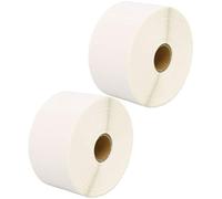 2,000 Compatible Zebra 50mm x 25mm White Direct Thermal Labels (1000 Labels per Roll) for Zebra Type Printers - Two Rolls