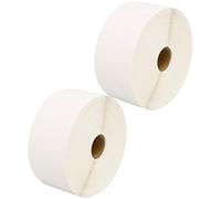 2,000 Compatible Zebra 52mm x 38mm White Direct Thermal Labels (1000 Labels per Roll) for Zebra Type Printers - Two Rolls