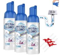 2.02fl.Oz Japanese Foam Cleaner,Japanese Drain Foam Cleaner,Herios Drain Foam Cleaner,Expanding Foam Drain Cleaner,Bubble Cleaner Foam Spray,For Bathroom Sink,Kitchen,Toilet,Pipe (3)