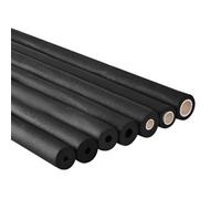 2.0M Foam Pipe Insulation Seal Sleeve Foam Tubing Lagging ID 6/10/13/16.0mm Heat Preservation Foam Pipe for Pipe Freeze Protection HVAC Pool Grip Guitar Rack(Black,16.0mm x 15mm x 2.0m)
