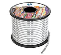 2.0mm² 14awg Silicone Electrical Wire Cable White 10Meters 14 Gauge Hookup Wires kit Stranded Tinned Copper Wire Flexible and Soft High Temperature Resistance