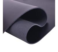 2.0MM Thick Tooling Leather Square 5-6OZ Genuine Top Full Grain Cow Skins Leather Sheets for Crafts Tooling Sewing (Black (2.2mm Hard), 12'' x 12'')