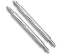 2.0mm Thick Watch Spring Bars | Sold as Pair | 24 mm | Waterproof Anti-Rust Stainless Steel | Standard 0.8mm End Pip | Replacement Strap Pins Ideal for Silicone & Rubber Dive Watch Bands (24mm)