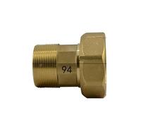 2-1/2" Female to 2" Male Brass Union Pipe Fitting Water Gas Oil for Water Meter