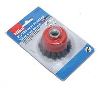 Hilka 65mm Knotted Wire Cup Brush for A Grinder M14