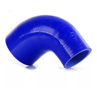 2 1/2" to 3" Silicone 90 Degree Elbow Reducer Straight Coupler Hose,64-76mm,3-Ply Length 102mm Reinforced Turbo/Intercooler/Intake Piping Reducer Coupler Industrial Hydraulic Hose (Blue)