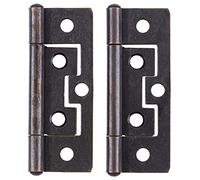 2-1/2" x 3/4" Antique Copper Non-Mortise Hinge | 2 Pс/Pack | Cabinet, Cupboard Door Furniture Hardware | H16-H529BAC