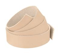 2-1/2" x 50" Thick Leather Cord Vegetable Brown 4mm-4.8mm Perfect for Craft Tools, Straps, Harnesses |