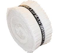 2-1/2in Strips Roll Up Kona Solids Snow Colorway 40Pcs