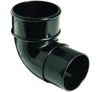 2 1/2Inch / 68mm 90 Degree downpipe Bend Black
