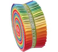 2-1/2inch Strips Roll Up Kona Cotton Solids New Bright Palette 41Pcs