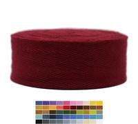 2" & 1.5" & 1.18'' & 1" Cotton Twill Tape - 10 Yards - 50+ Colors -%100 Natural Cotton 1 Inch 1.5 Inch 2 Inch Herringbone Bias Binding Cotton Tape Trim for Sewing Wrapping Craft DIY 10184 (Burgundy)…