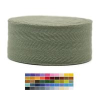 2" & 1.5" & 1.18'' & 1" Cotton Twill Tape - 10 Yards - 50+ Colors -%100 Natural Cotton 1 Inch 1.5 Inch 2 Inch Herringbone Bias Binding Cotton Tape Trim for Sewing Wrapping Craft DIY 10285(MutedSage)…