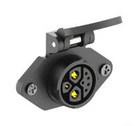 2+1+5 Pin IP67 Battery Connector Reliable Motorcycle Charger Socket for High Power Applications (B)