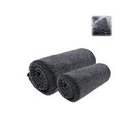 2+1 Pcs MagicDry Twist-Weave Microfiber Car Towel - Streak-Free | Ultra-Absorbent | Scratch-Safe (L(35 * 24 in)+S(11.8 * 15.8in))