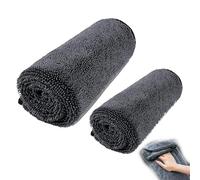 2+1 Pcs MagicDrys Twist-Weave Microfiber Car Towel, Streak-Free, Ultra-Absorbent, Scratch-Safe (11.8× 15.8in+35× 24 in)
