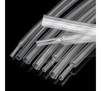 2:1 Transparent Heat Shrink Tube Dia 1mm To 18mm Clear Cable Sleeve PE Ultra-thin Heat Shrink Tube(7mm*5Meter)