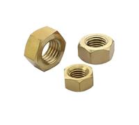 2/10/20/50/50pcs Solid Brass Copper Hex Hexagon Nut For M1 M1.2 M1.4 M1.6 M2 M2.5 M3 M4 M5 M6 M8 M10 M12 M14 M16(100pcs M1.6)