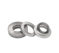 2/10/20Pairs (2pcs glued) Self-Lock Washers Genuine Wedge Dacromet M3 M4 M5 M6 M8 M10 M12 M14 M16 M18 M20 M22 (Size : M14 x10pairs)