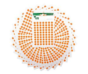 2,100 Easy Peel Self Adhesive Sticky Dots from Ivy - 8mm - Matt Orange [232711]