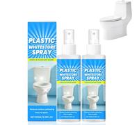 2 * 100ML Heavy Duty Toilet Stain Remover & Plastic Cleaner,Fast Acting Paint & Yellowing Remover for Stubborn Stains,Restores whi/teness to Toilet Seats,Air Conditioners & Household Appliances