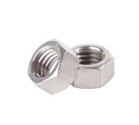 2-100PCS Hexagon Nut A2-70 304 Stainless Steel M4 M5 M6 M8 M10 M12 M14 M16 M18 M20 M22 M24 Hex Nuts GB6170(100pcs M6-1.0)