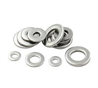 2-100pcs M1.6/M2/M2.5/M3/M4/ M5/M6/M8/M10-M22 Large Flat Washer(Din9021)304 Stainless Steel Big Metal Gasket Meson Plain Washers(M1.6x4x0.3 (100pcs))