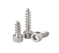 2-100pcs M1.7/M2/M2.3/M2.5/M3/M3.5/M4/M5/M6/M8 HA-type Stainless Steel Hexagon Socket Cap Head Self-tapping Screws, M3.5x30mm(20pcs)
