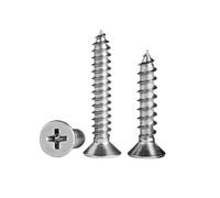 2-100pcs M1/M1.2/M1.4/M1.6/M1.7/M2/M2.2/M2.6/M3/M3.5/M4/M4.2/M5/M5.5/M6/M8 304 Stainless Steel Countersunk Head Phillips Extended Screws, M3x50mm(50pcs)