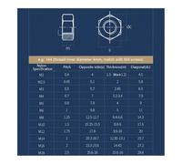 2-100Pcs Nylon Plastic Hex Nuts M2~M20 Black/White/Transparent/Red/Blue/Yellow Plastic Nylon Nut Insulation Hexagon Locknut(White,M20-2pcs)