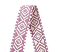 2-10M 38mm Jacquard Polyester Cotton Ribbon Band Canvas Bag Strap Belt Decorative Bias Webbing Tape Sewing Accessories for DIY Sewing Crafting(Red,3Meters)