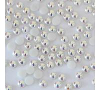 2-10mm Ceramic Clear Hotfix Rhinestones Half Round Hot Fix Strass DIY Sewing Accessories gems Diamond manualidades costura-White AB-2mm-1000pcs