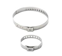 2-10pcs 10-200mm Universal CV Boot Clamp for Driveshaft Stainless Steel Adjustable Axle Joint Crimp(140-200mm(2pcs))