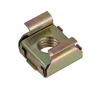 2-10pcs 304 Stainless Steel Cage Nuts Square Clip Floating Nut Cassette Elastic Enclosure Card Nut for Server Cabinet Shelf Rack Mount(Color zinc-plated,M8(5Pcs))