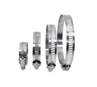 2/10pcs Adjustable Hose Clamps 304 Stainless Steel Hoop 6mm-600mm Screw Band Car Fuel Pipe Clips Worm Gear Clip Fixed Tools(141-165mm - (5pcs))