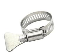 2-10PCS Adjustable Hose Clamps 6-95mm - Stainless Steel Worm Gear Clips for Fuel/Water Pipes,14,27mm 5pcs(289-311mm 1piece)