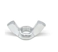 2-10pcs Butterfly Wing Nut M3 M4 M5 M6 M8 M10 Stainless Steel Black Zinc Plated Wing Nuts Hand Tighten Nut DIN315(Steel white zinc,M5 10pcs)