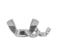 2-10pcs Butterfly Wing Nut M3 M4 M5 M6 M8 M10 Stainless Steel Black Zinc Plated Wing Nuts Hand Tighten Nut DIN315(Stainless steel,M8 5pcs)