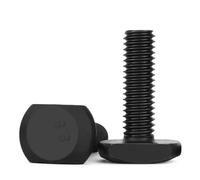 2-10pcs Carbon Steel Grade 8.8 T Bolt T Screw M8 M10 M12 Square Bolts T-Head Screw Chute T-Bolt T Shape Type Rectangle Hammer Head Bolt(M12x110mm(2pcs) HT)