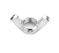 2-10pcs DIN315 M3 M4 M5 M6 M8 M10 M12 GB62 Black White Nylon 304 316 Stainless Carbon Steel Thumbnut Ingot Butterfly Ear Wing Nut(Zinc carbon steel,10pcs M6)