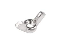 2-10pcs DIN315 M3 M4 M5 M6 M8 M10 M12 GB62 Black White Nylon 304 316 Stainless Carbon Steel Thumbnut Ingot Butterfly Ear Wing Nut(304 stainless steel,10pcs M3)